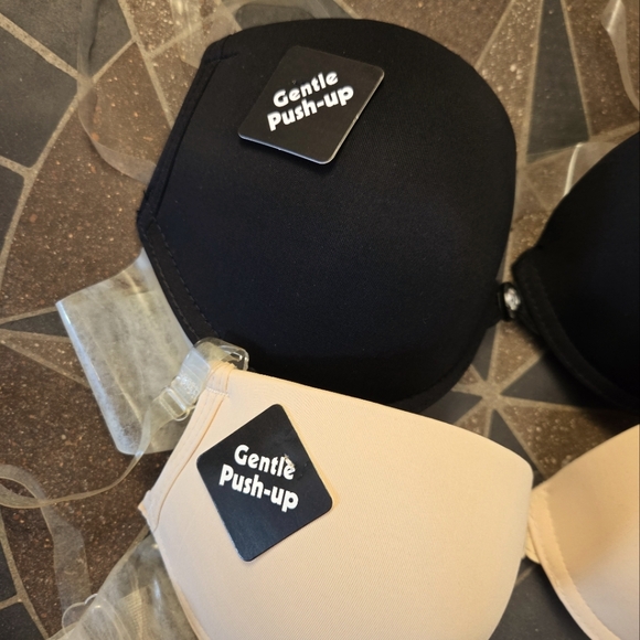 TWO 34B Convertible Hidden Back Gentle Push Up Bra - Picture 2 of 13